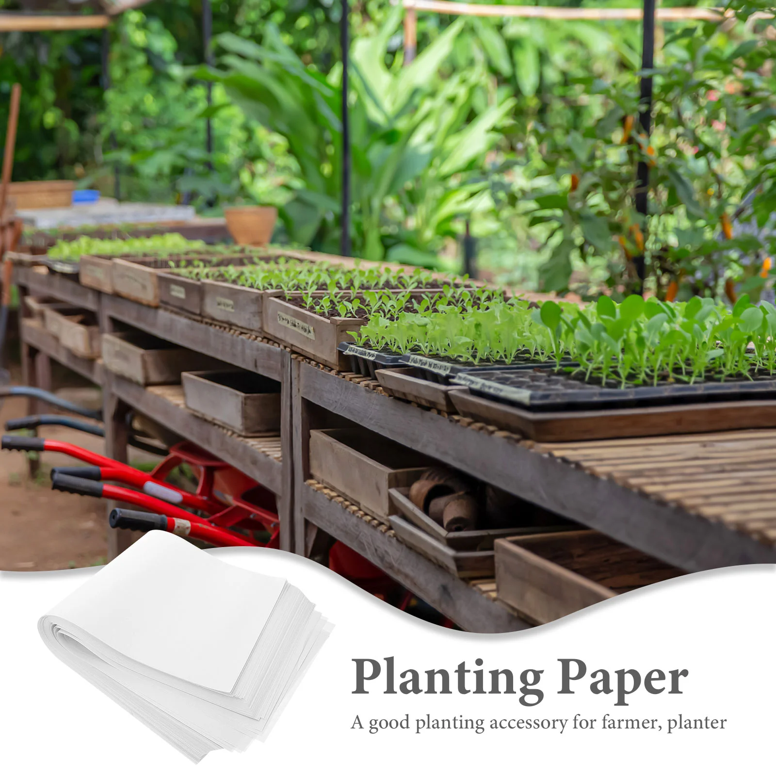 100 Pcs Vegetable Planting Paper Microgreens Mats Moisturizing Safe Germinating Durable Seedling Vanilla