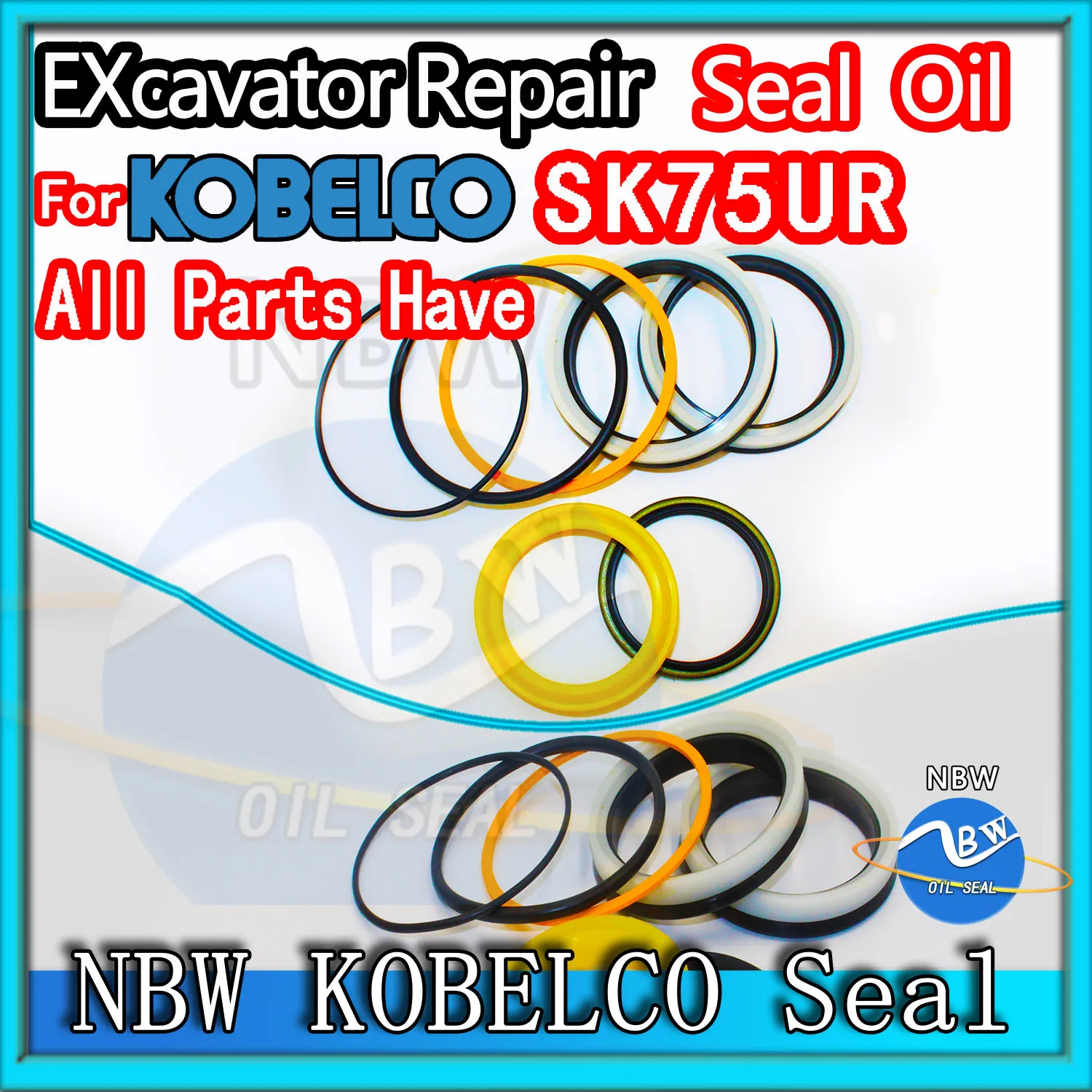 

For KOBELCO SK75UR Excavator Oil Seal Kit High Quality Repair Excavating Machinery Maintenance Floating Rebuild Parts MOTOR Dust