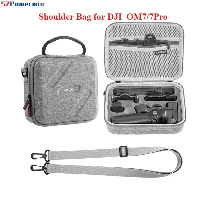 

For Osmo Mobile OM7/OM7Pro Case,Portable Shoulder Bag for DJI Osmo Mobile OM7/7Pro Travel Case Gimbal Stabilizer Accessories