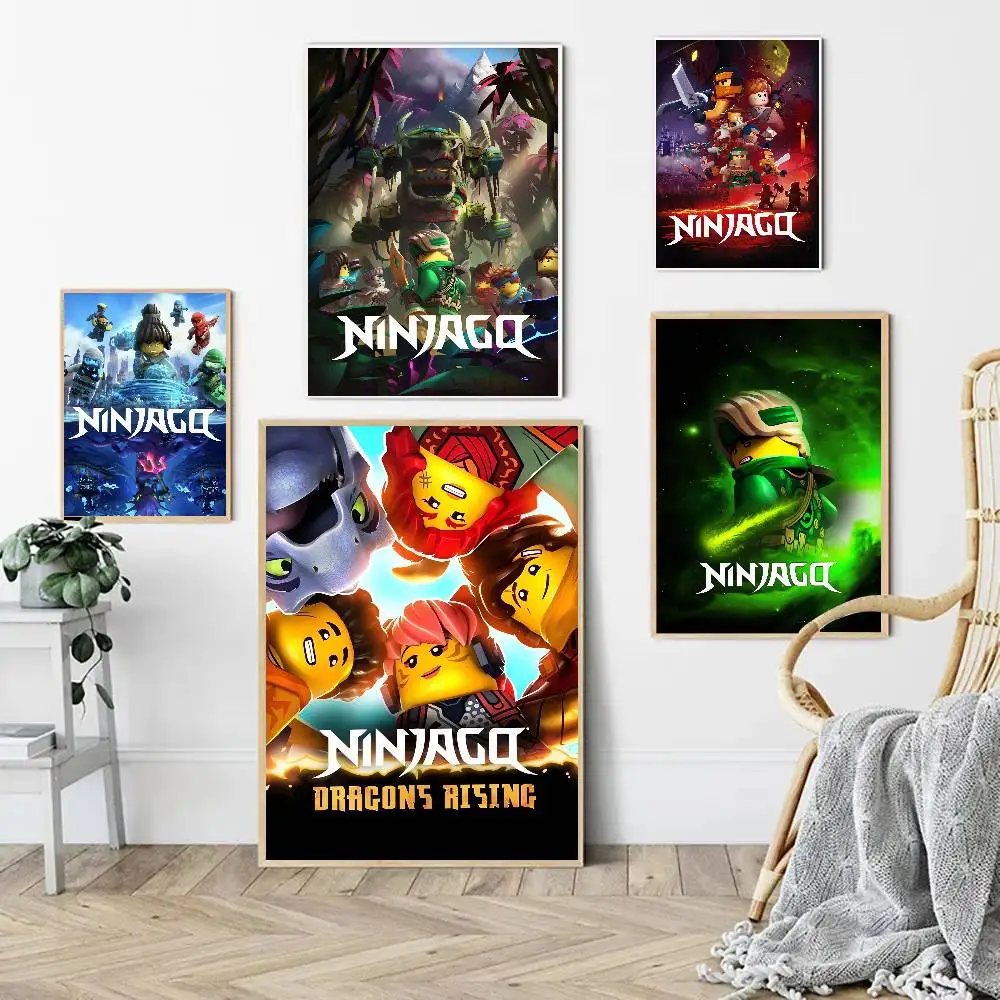 Anime Ninjago Aesthetic Poster Room Home Decoration Paintings Hanging Classic Birthday Gifts