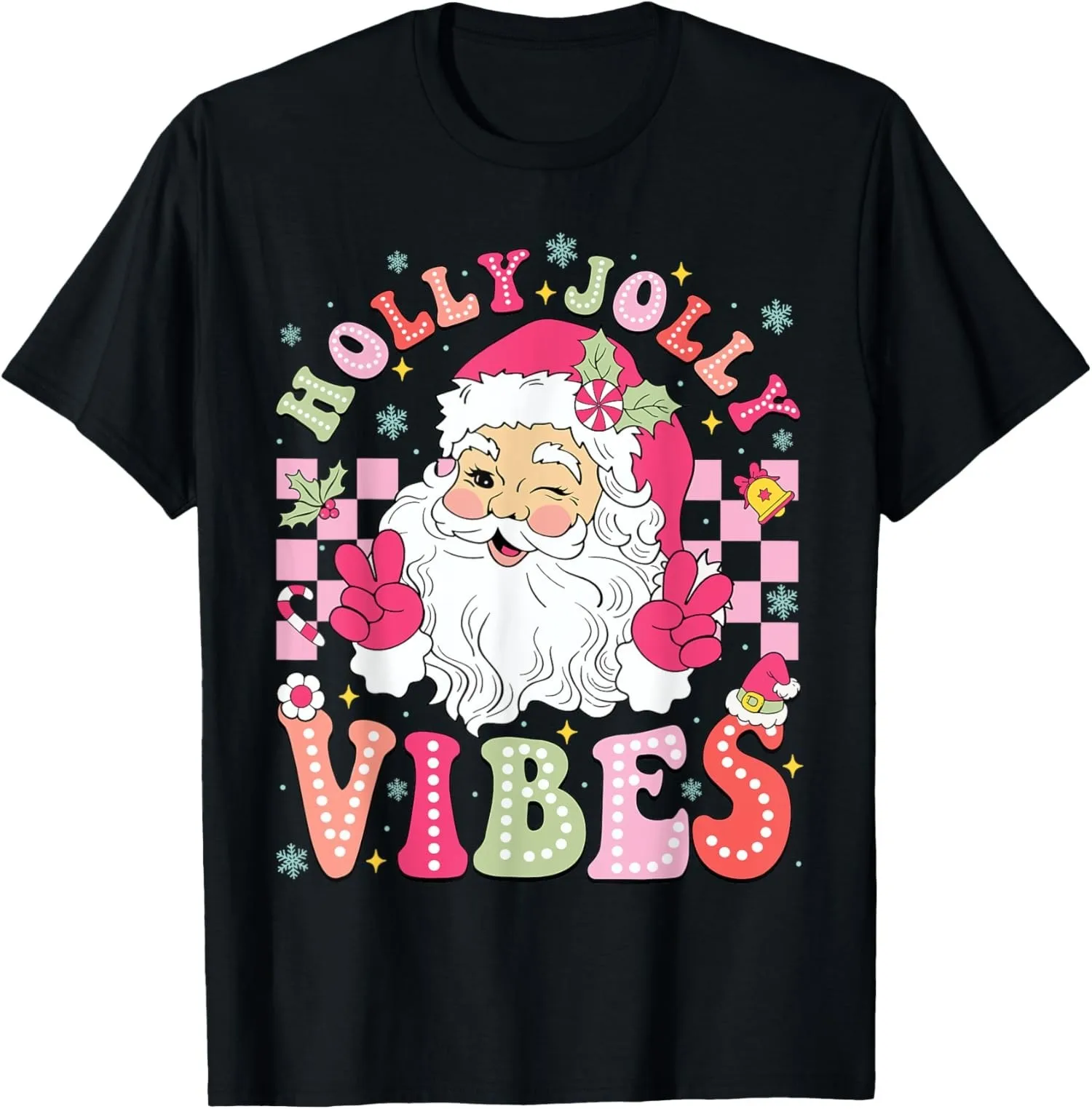 

Футболка Groovy Cute Santa Claus Christmas Vibes Xmas Present, размер S 5XL