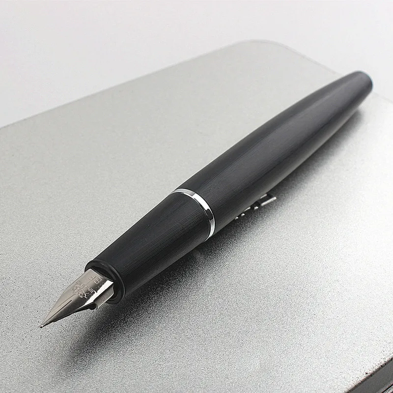 JINHAO 80 Series Fiber Black Fountain Pen Extra Fine 0.38mm Nib Writing