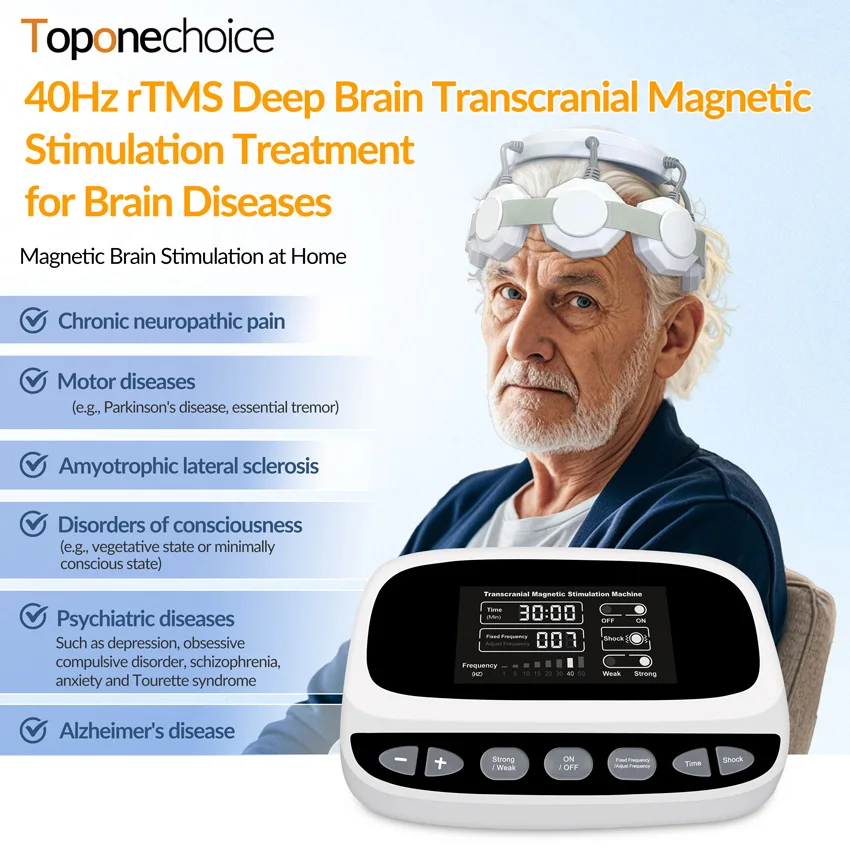 RTMS for Depression Insomnia Anxiety PTSD Migraine Neurasthenia Repetitive Transcranial Magnetic Stimulation Treatment Device