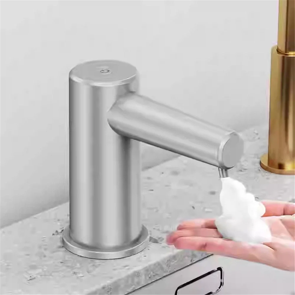 Touchless Automatic Soap Dispenser for Kitchen Sink ,Electric Smart Infrared Sensor Pump ,2 Gear,100cm Tube,Liquid&Foam Mode
