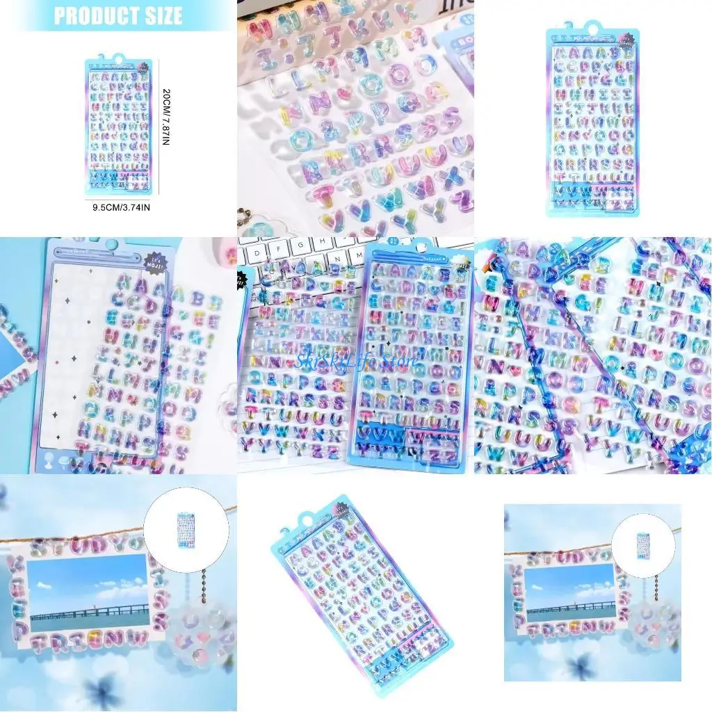 

E65E Educational Colorful Letter Puzzle Sticker With 3D Raised Design For Kids Learning English Letters Safe Easy To Use