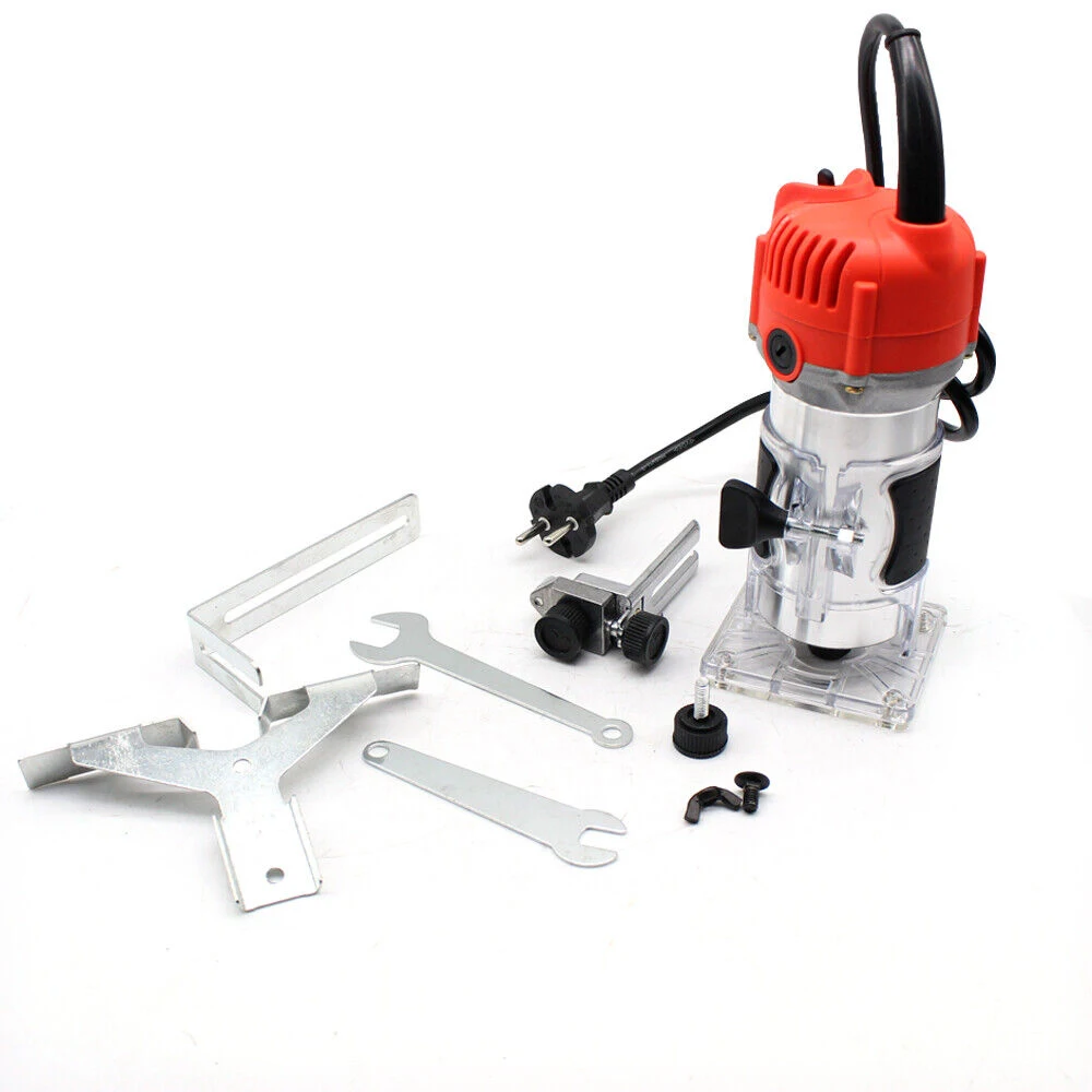 800W Elektrische Router Enkele Hand Frees Trimmer Hout Hand Freesmachine Dhl