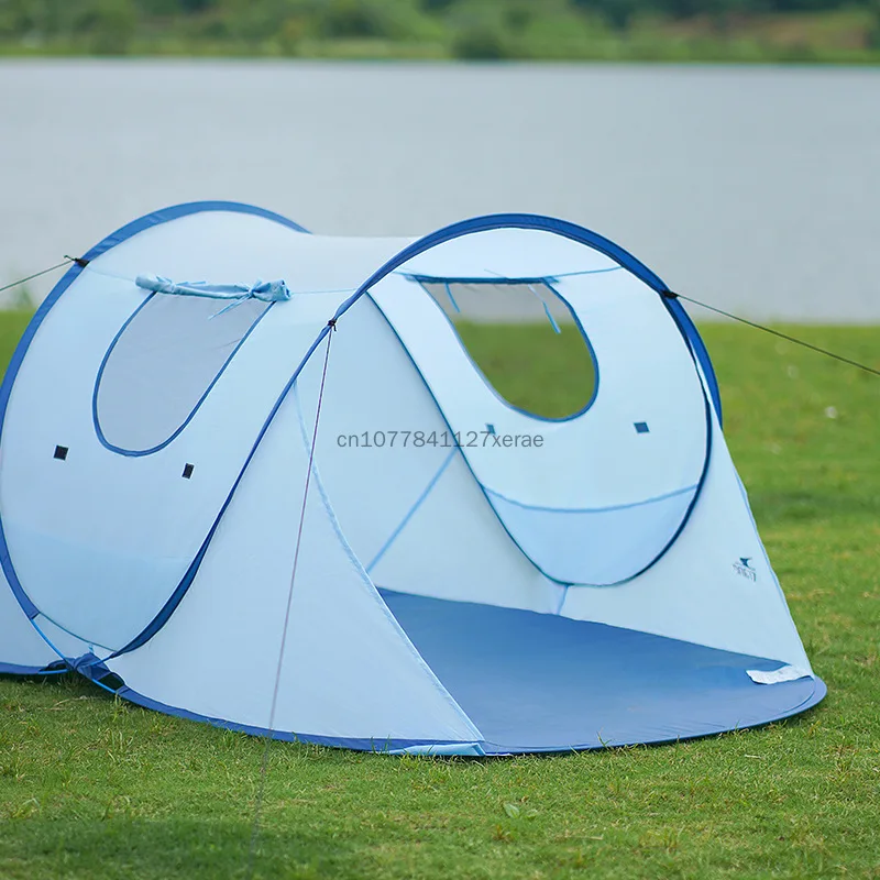 Outdoor Fully Automatic Instant Pop Up Tent No Assembly Needed Portable Folding Thickened Mosquito Resistant Waterproof Shelter view 2