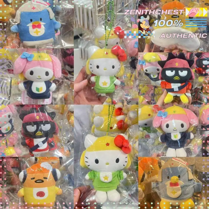 

Sanrio X Keroro Gunso 2nd Series Plush Keychain Finger Puppet Bag Pendant Tamama Kululu Hello Kitty My Melody For Anime Fans