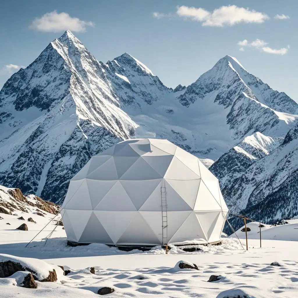 Commercial Glamping Dome Tent Luxury Waterproof Airbnb Hotel Resort Camping Rental Accommodation 5M 6M Custom Geodesic Dome