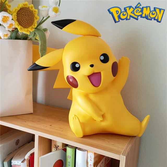 Pokemon 1 1 Big Size Pikachu Anime Figure Pocket Monster Cartoon Action Figurines Model Statue Dolls