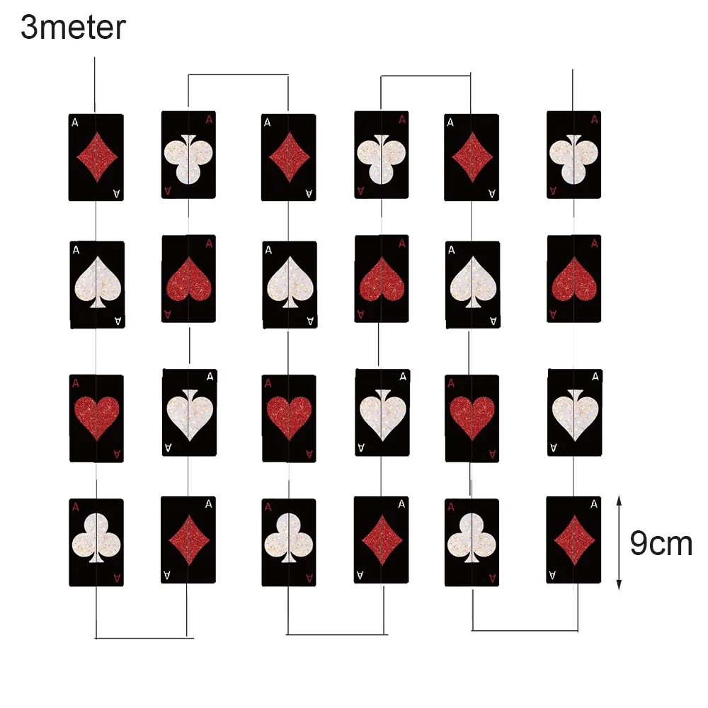 Casino Thema Party Dekorationen Las Vegas Hängen Poker Cube Würfel Hängen Casino Party Decke für Casino Nacht Dekor Liefert – Detail 4