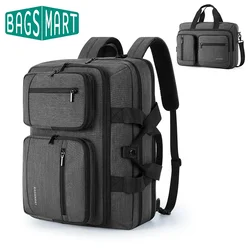 BAGSMART 3 In 1 Laptop Bag for Men Backpack Water Repellent Computer Briefcase for 17.3‘’ Laptop Shoulder Bag Business Travel
