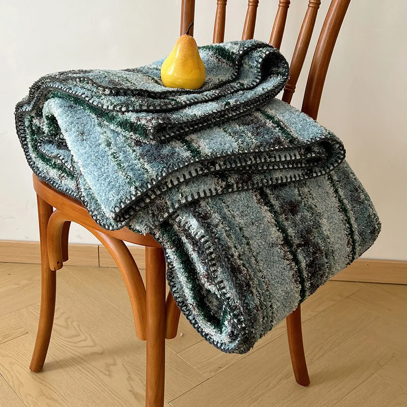 High-End Bohemian Soft Plush Blanket Multifunctional Leisure Sofa Blanket for Office Travel Autumn and Winter Warm Home Textiles