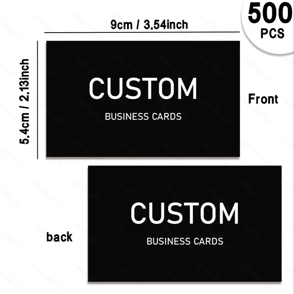 200/500/1000 قطعة بطاقات قابلة للتخصيص، بطاقات عمل مخصصة مع صندوق تخزين أكريليك، دعوات شكر مقاومة للماء #6