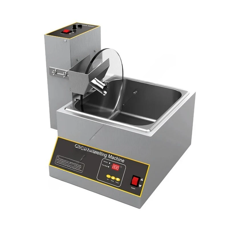 

Mixer Spray Electric Chocolate Melting Machine Hot White Chocolate Tempering Rotary Mixer Distributor