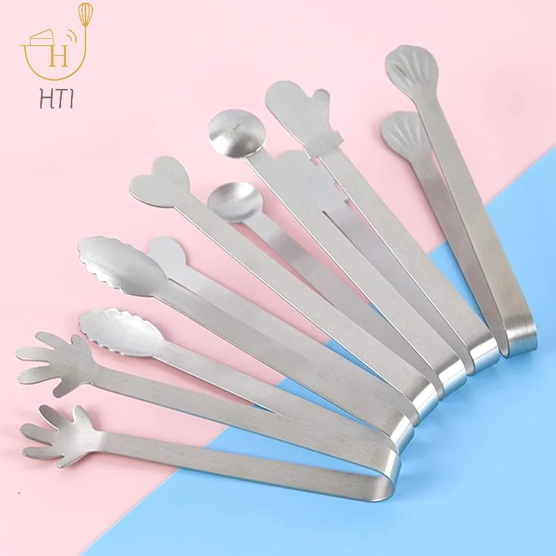 1 pz in acciaio inox Clip per alimenti Clip per il ghiaccio Clip per il pane Party Buffets pinze portatile per barbecue all'aperto strumento per gelato Clip strumento per la cucina di casa