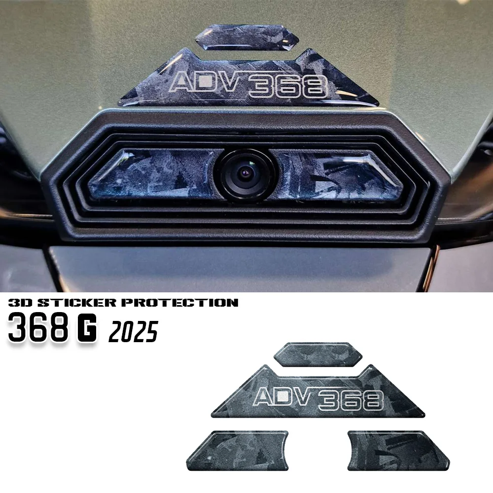For Zontes 368 G 2025 Accessories Motorcycle Front Protection 3D Resin Stickers Camera