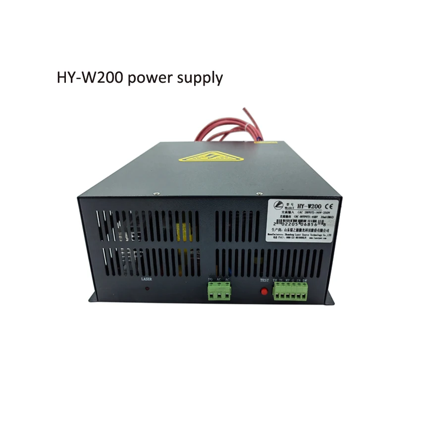 180 واط-200 واط CO2 ليزر امدادات الطاقة HY-W200 ترقية إلى HY-WA200 مصدر الطاقة لأنبوب الليزر 180-200 واط