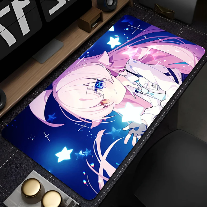 Gaming-muismat Blauw Archief Takanashi Hoshino Accessoires Kantoor Gamer Toetsenbord Bureaumat Antislipgrondmat PC Grote muismat