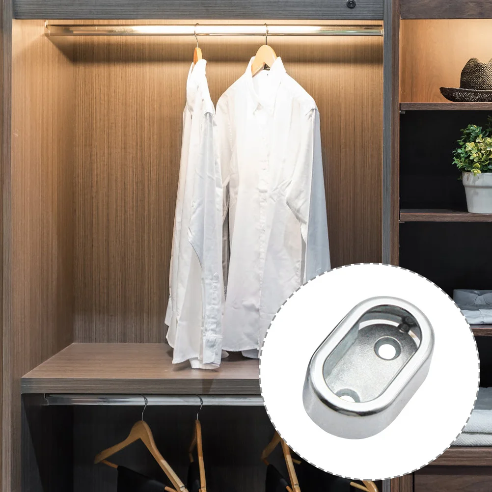 

10Pcs Combination Clothes Hanger Aluminum Alloy Wardrobe Rod Bracket Easy Install Stable Storage Clothes Rail Holder