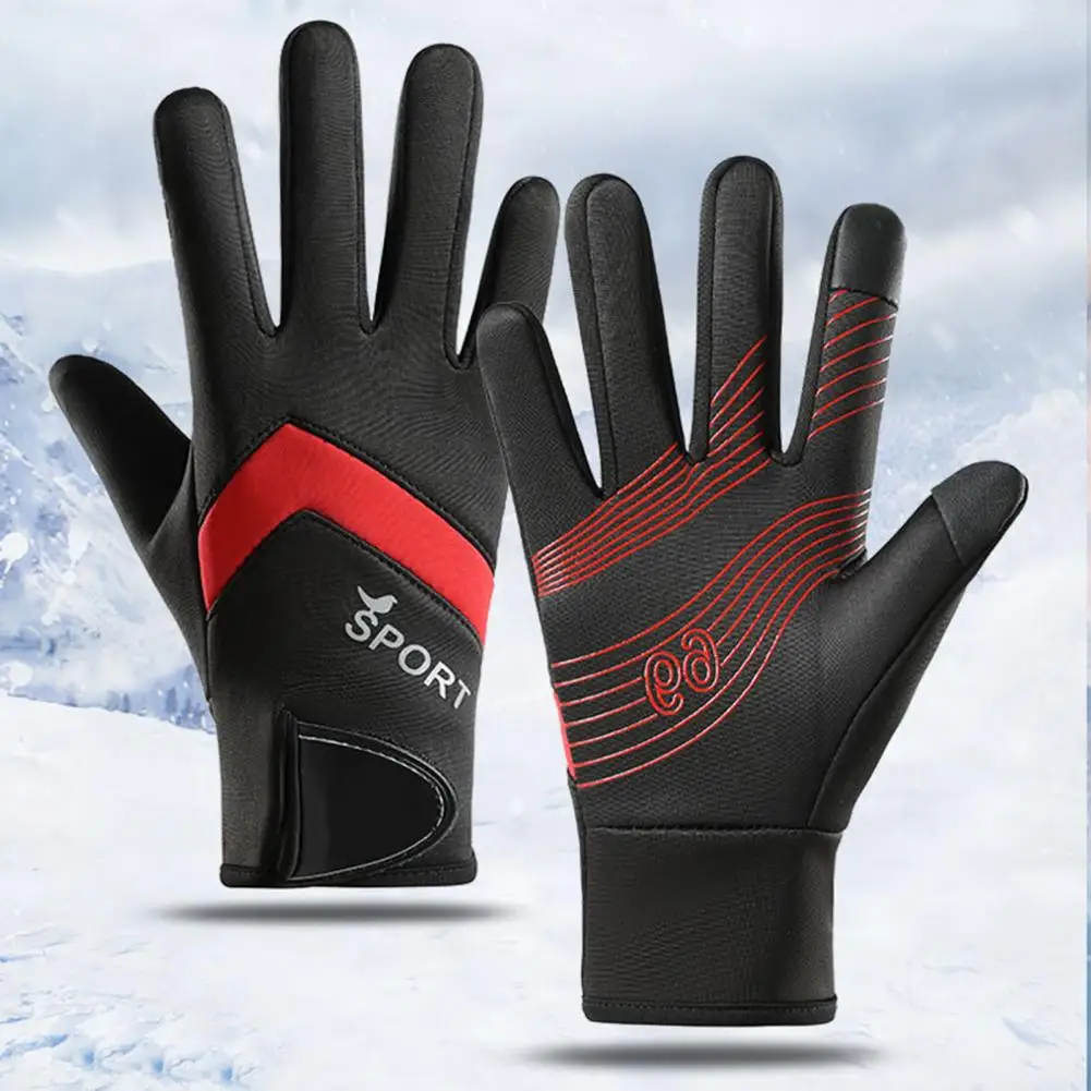 High Elasticity Winter Gloves Windproof Temperature-locking Gloves Windproof Thermal Gloves for Weather for Men for Cycling