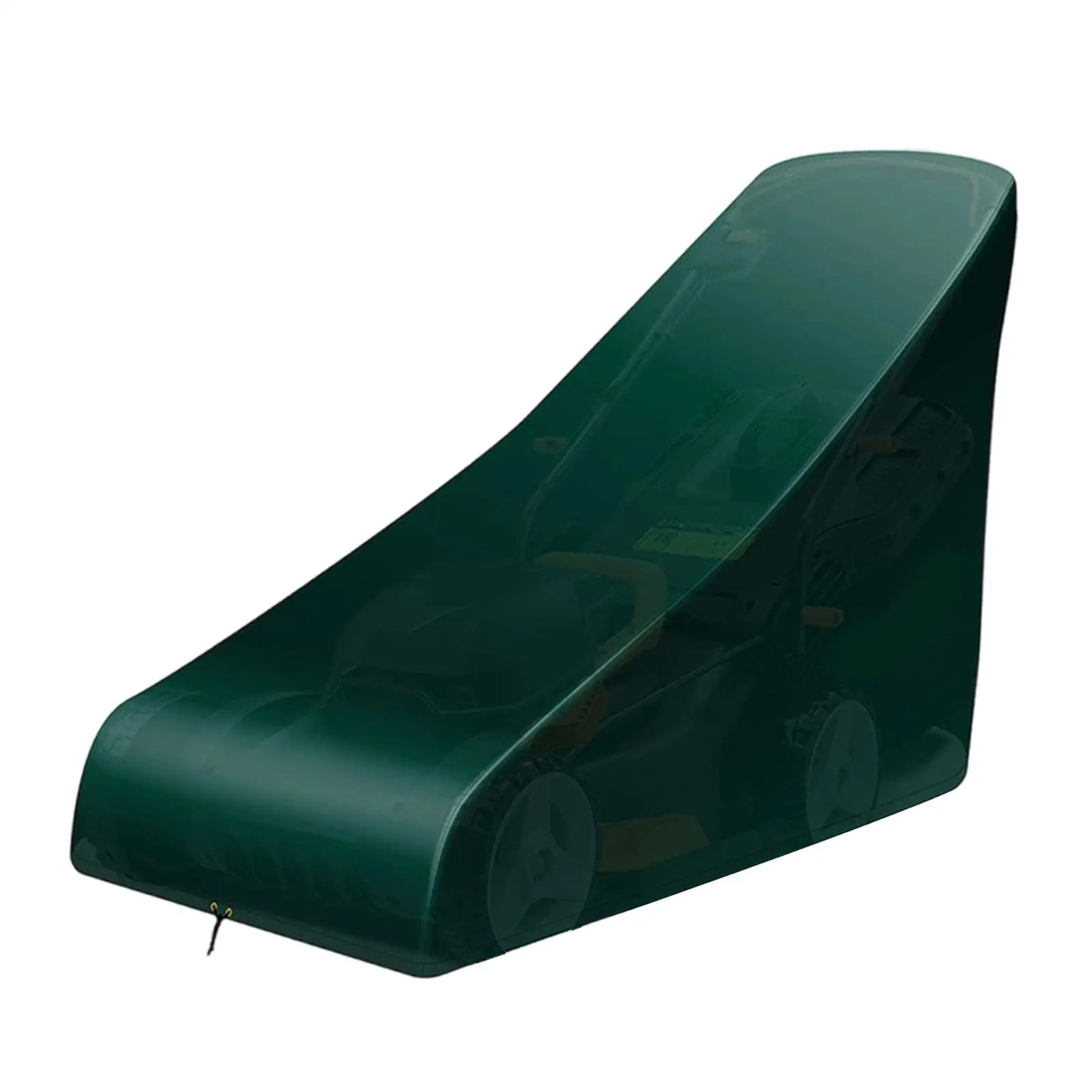 Lawn Mower Cover Heavy Duty Dustproof Water Resistant Drawstring PE Material Protector for Garden Yard Lawn