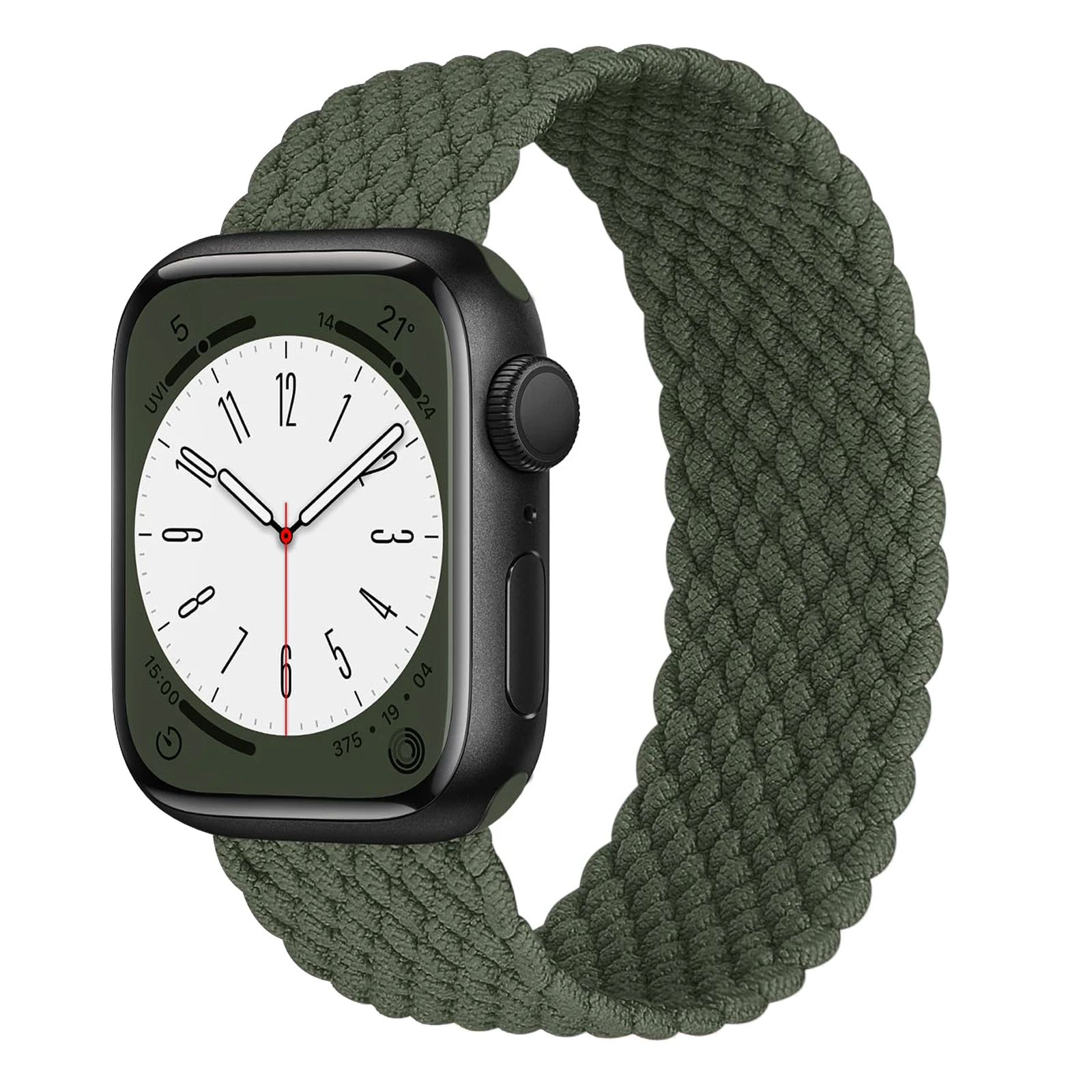 Braided Strap For Apple Watch Band 40mm 44mm 45mm 41mm 42mm 38 correa Nylon Bracelet iWatch series 3 5 SE 6 7 8 9 ultra 2 49mm