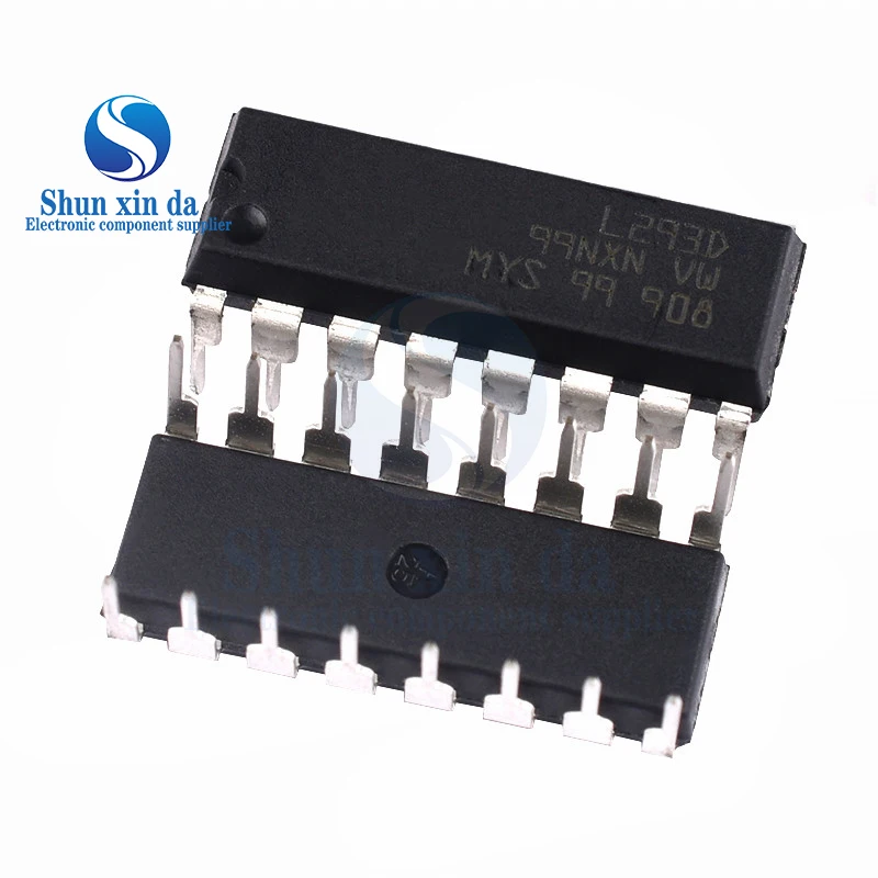 5PCS L293D DIP-16 DIP DIP16 IC Motor Driver Drive Chip PAR PusH Pull 4 Four Channel Module IC Chips L293