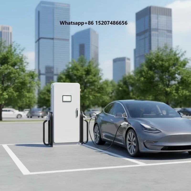 Commercial Fast Electric Car Charger DC 80KW All-In-One EV Charging Station  Hybrid IP54 220V Home Energy Storage