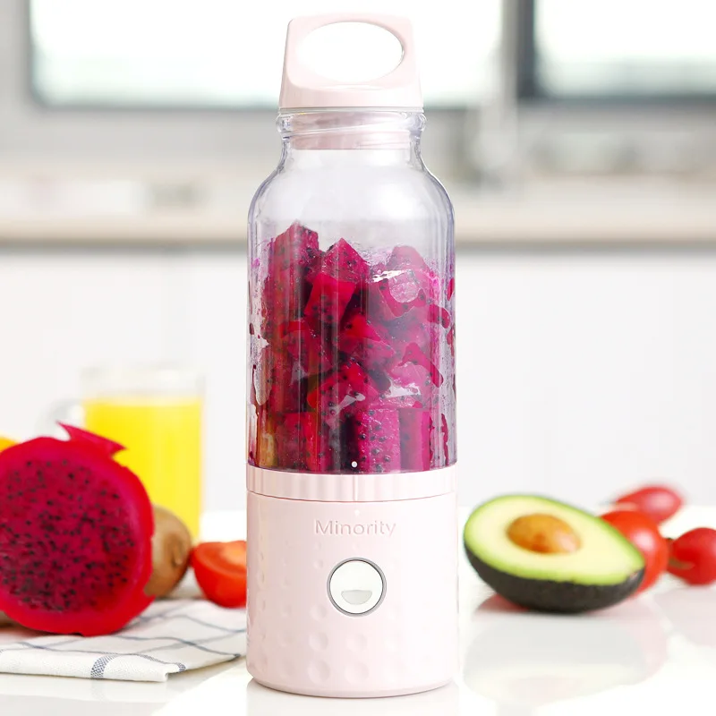 

2021 500ML 4000mAh Portable Smoothie Blender Mini USB Mixer Electric Juicer Charging Vitamer Fruit Juicer