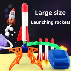 Kinder Raketenwerfer Schrittpumpe Power Air Pressed Stomp Outdoor Familienspiele Skyrocket Geburtstagsgeschenke Sportspielzeug für Kinder