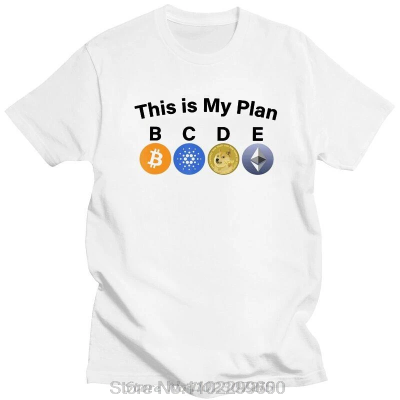هذا هو خطتي بيتكوين كاردانو دوجكوين Ethereum تي شيرت الرجال القطن تيز ADA BTC التي شيرت قصيرة الأكمام الجرافيك تي شيرت الملابس #5