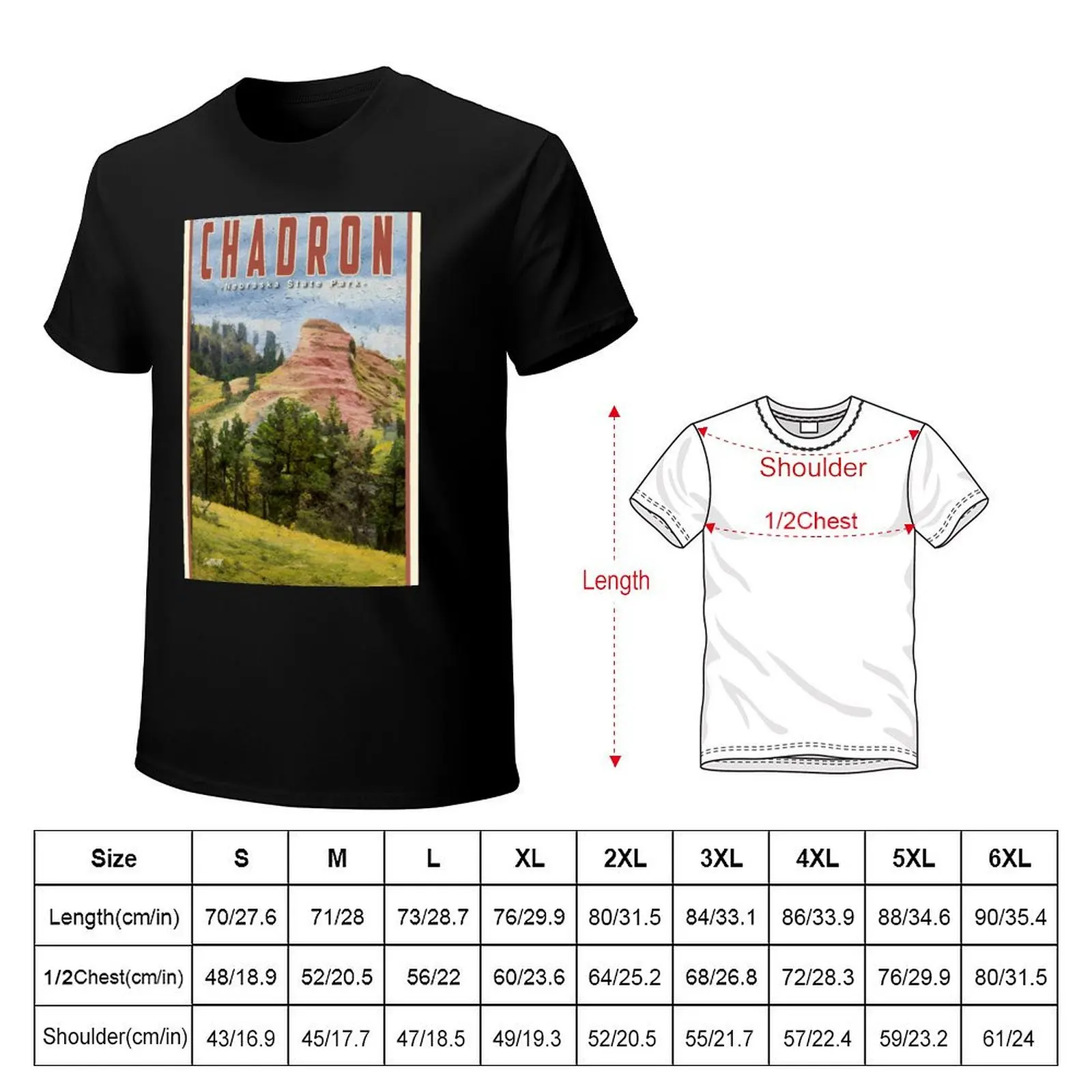 Midwest V2 Travel Nebraska Chadron State Park Nebraska T-Shirt Soft Lightweight Cotton T-Shirt