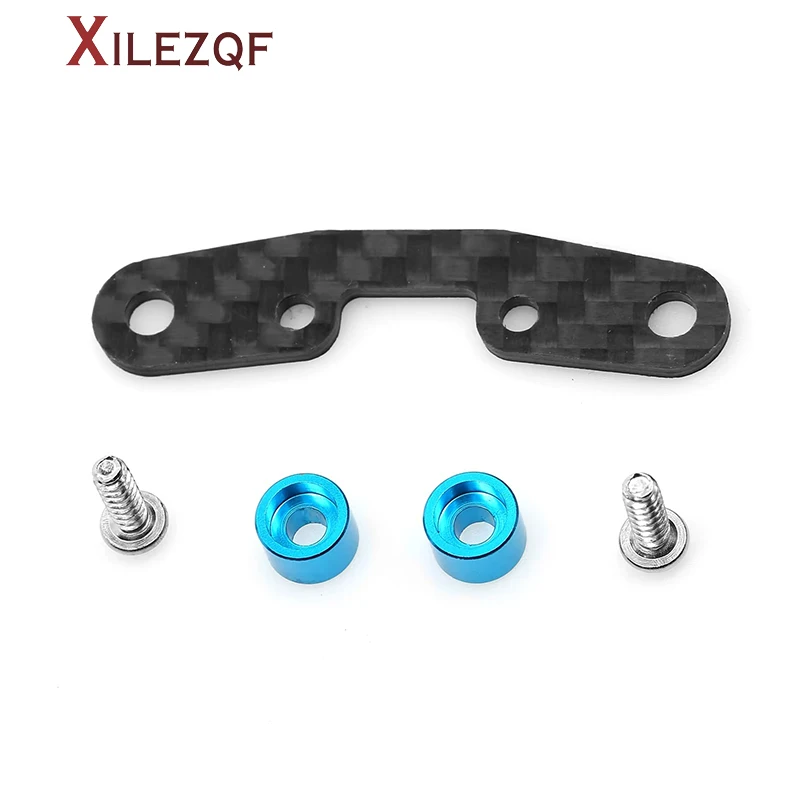 XILEZQF Carbon Fiber Drive Shaft Steering Reinforce Bracket Strengthen Mount for 1/10 Tamiya TT-02 RC Car