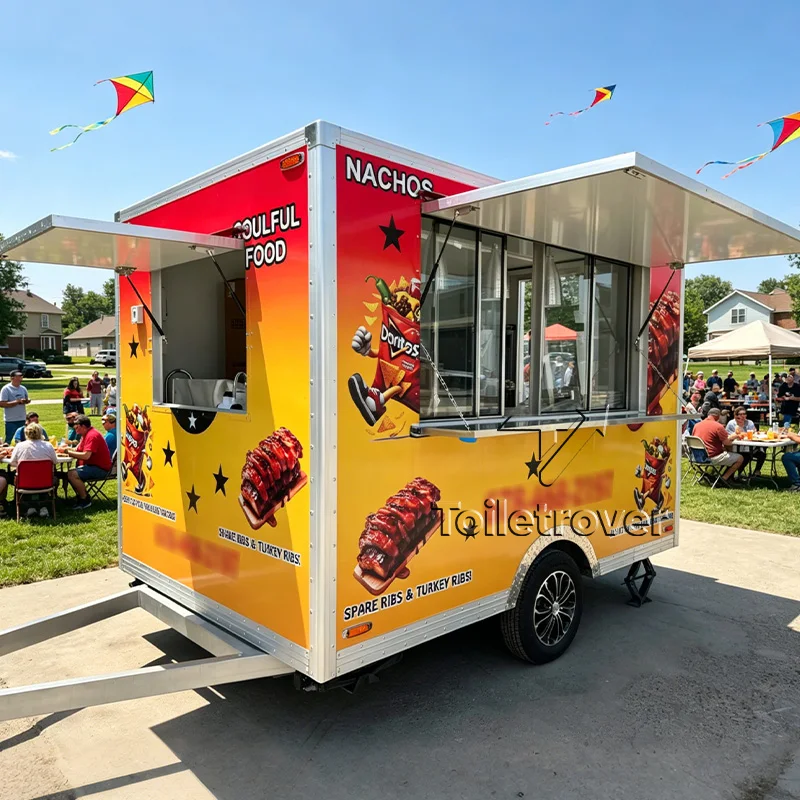 

Fully Equipped Food Trailer Small Food Trailer Mobile Food Truck Trailer Commercial Food Truck with Concession Window