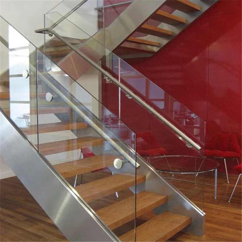 custom.Contemporary Iron Wood Straight Stairs  Steel Structures Stairs Factory Customized Wooden Stairway Stainless Steel