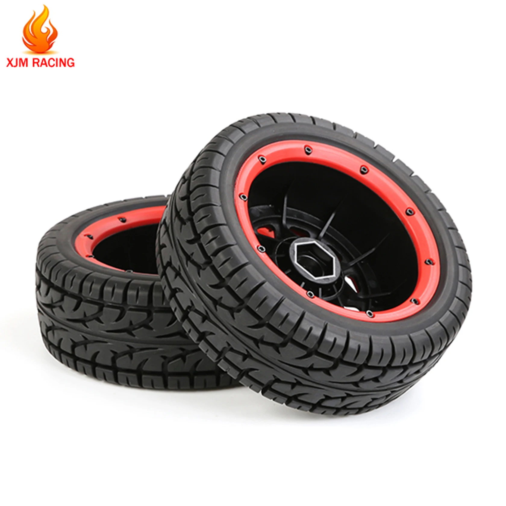 All Terrain Wheel Tires Assembly Kit for 1/5 LOSI 5IVE-T ROFUN ROVAN LT SLT V5 BAJA 5S KINGMOTOR X2 TRUCK RC CAR RACING PARTS