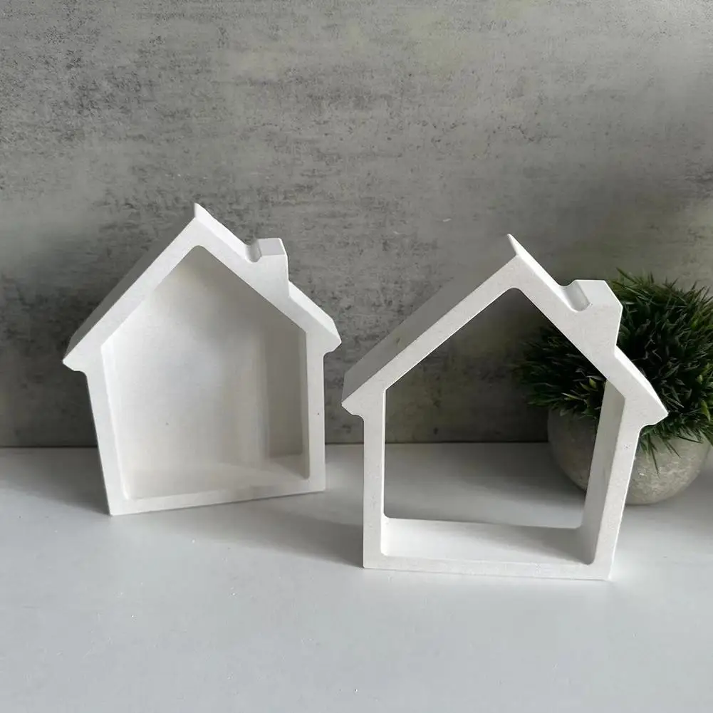 Casa Grande e Swing Silicone Mold, Gesso Cimento Ornamento, Pingente Mold, Resina Mold, Drop Glue, Construção Fazendo Too, S7y2