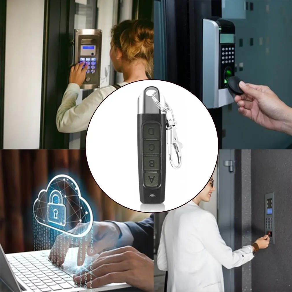 High Accuracy Copy Garage Door Opener 433 Frequency Remote Control Cloning 4-key Car Rolling Code Gate Remote Control Duplicator