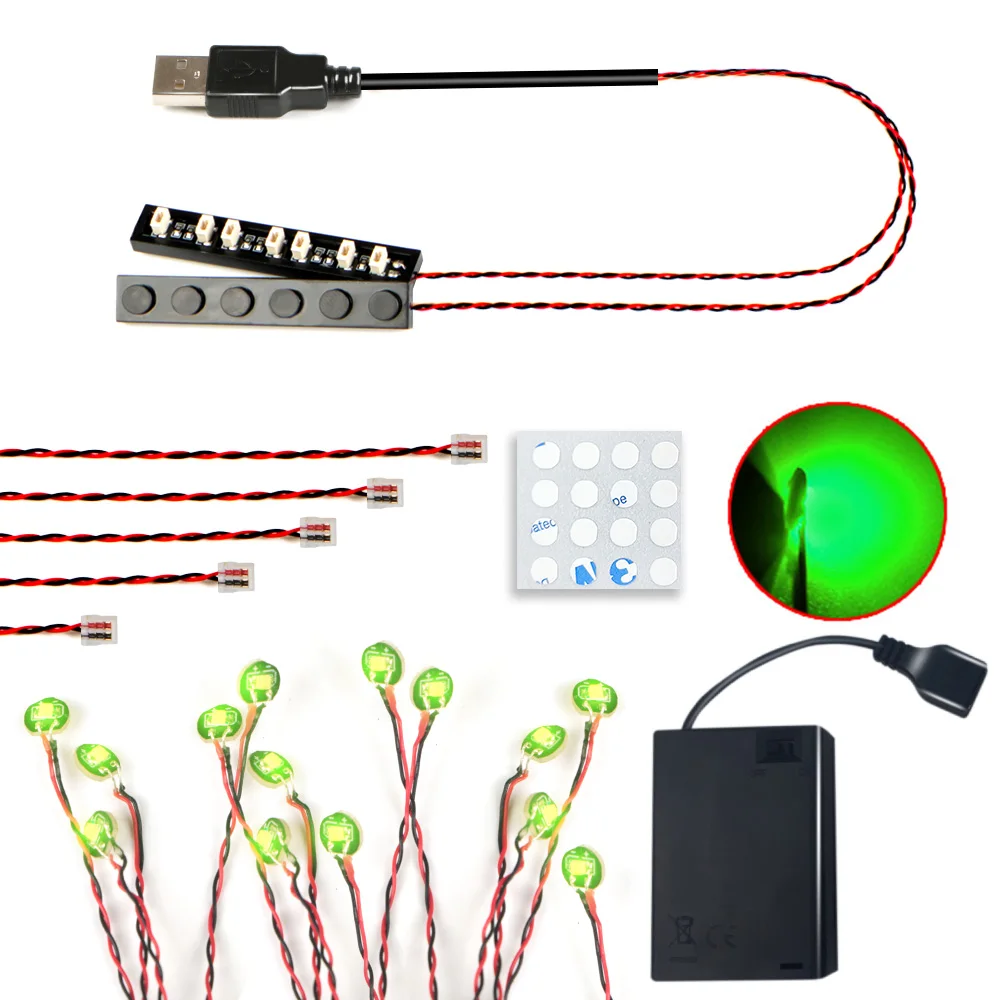 14 stuks stippen LED-lichtstenen compatibel met merkbouwstenen licht voor nachtlampje modelverlichting decoratieve verlichting