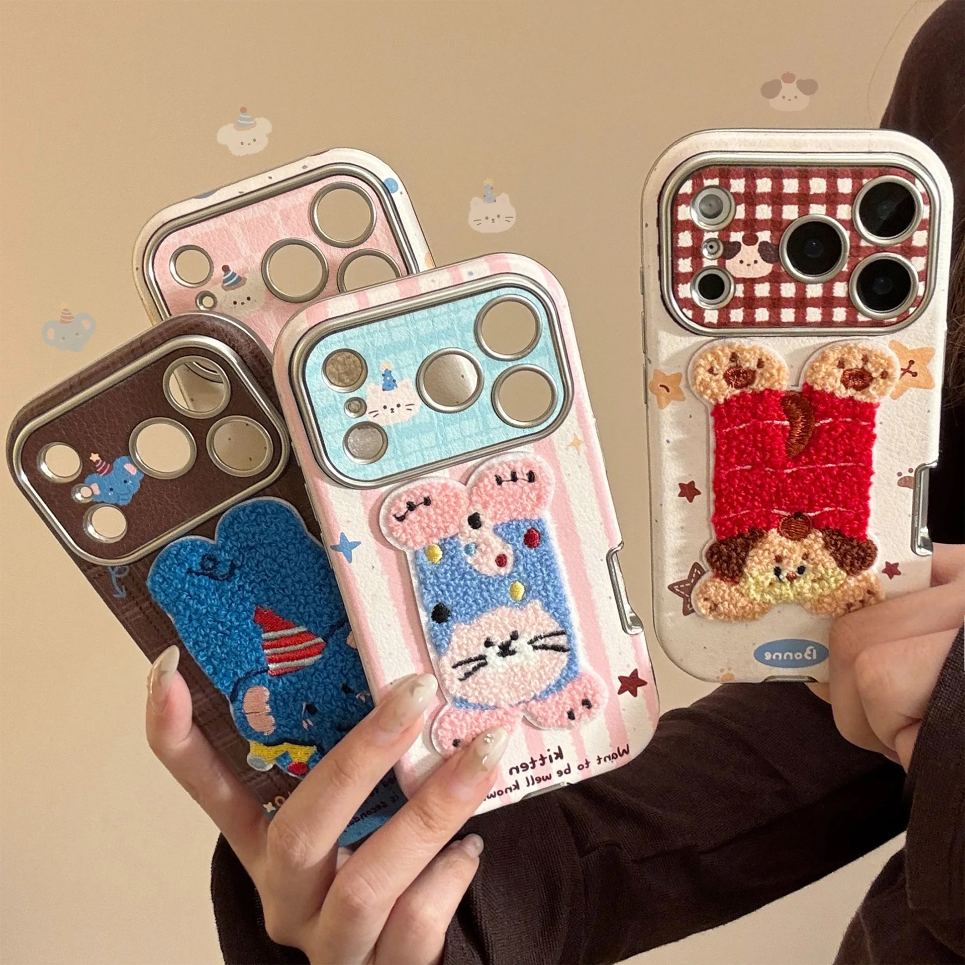 Casing HP Kulit Bertekstur Hew - Embroidery Texture ulasan dan harga