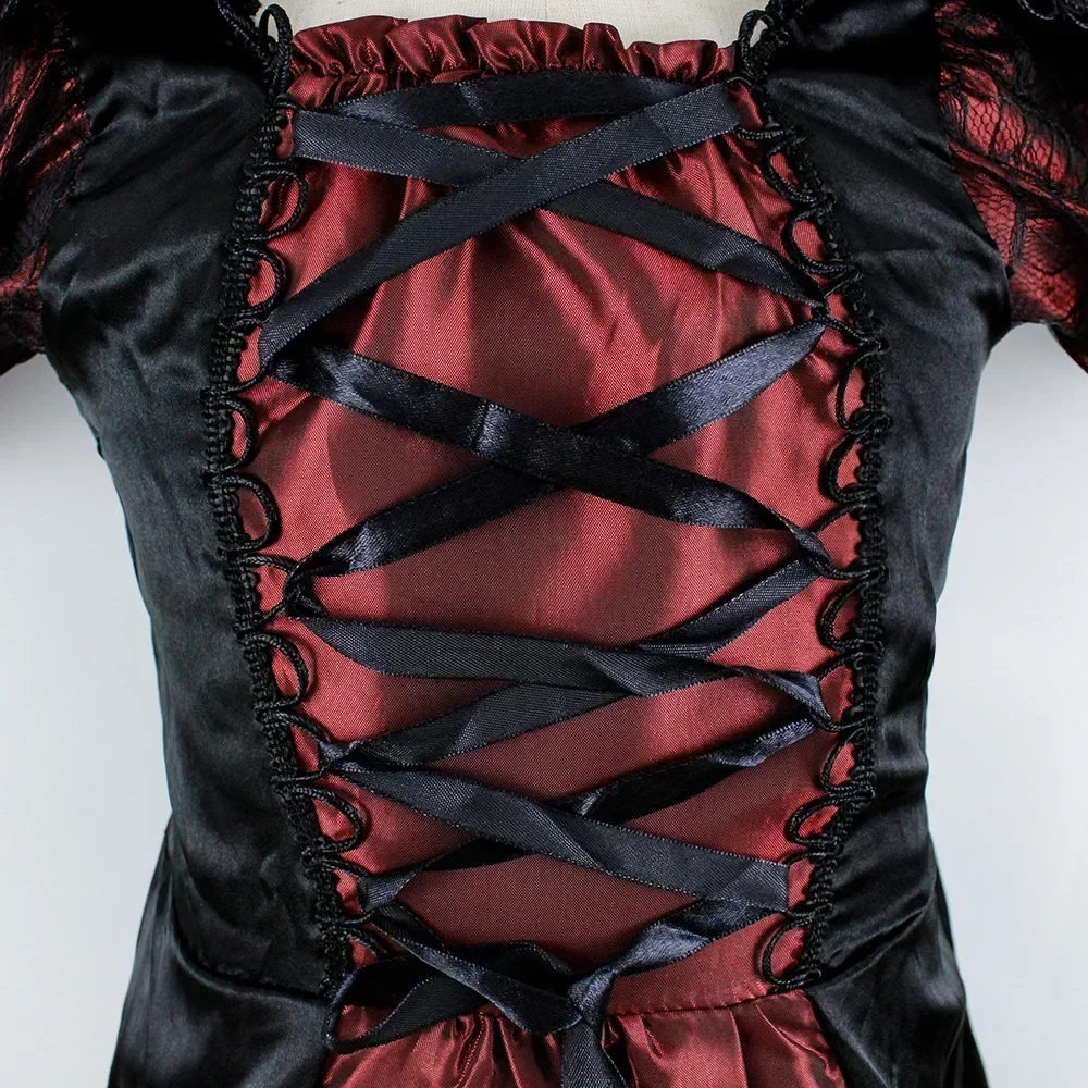 Kinder-Rollenspiel-Kostümset Jungen Mädchen Vampir-Outfit Halloween Cosplay-Anzug mit Umhang und Zubehör für Karneval und Kostümparty – Detail 10