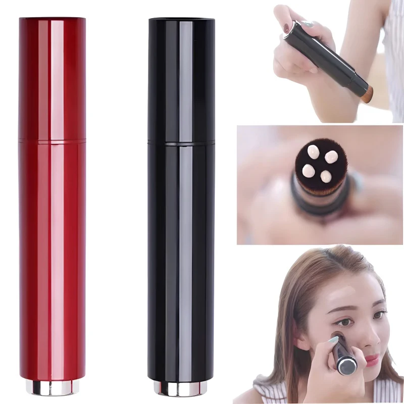 1Pcs Nachfüllbare Flüssige Foundation Pinsel Tragbare Make-Up Pinsel Multifunktionale Blending Gesicht Make-Up-Tools mit Deckel