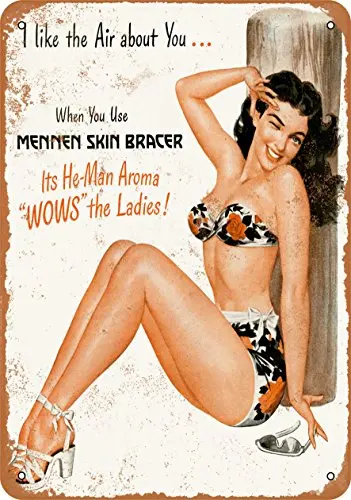 Wall-Color  Metal Sign - 1948 Mennen Skin Bracer - Vintage Look