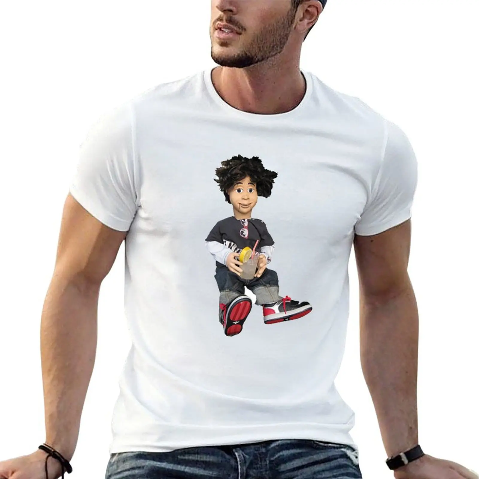 

Rex From Victorious T-Shirt black cotton t-shirt plain for man package t shirt for man 100 percent cotton T-Shirt