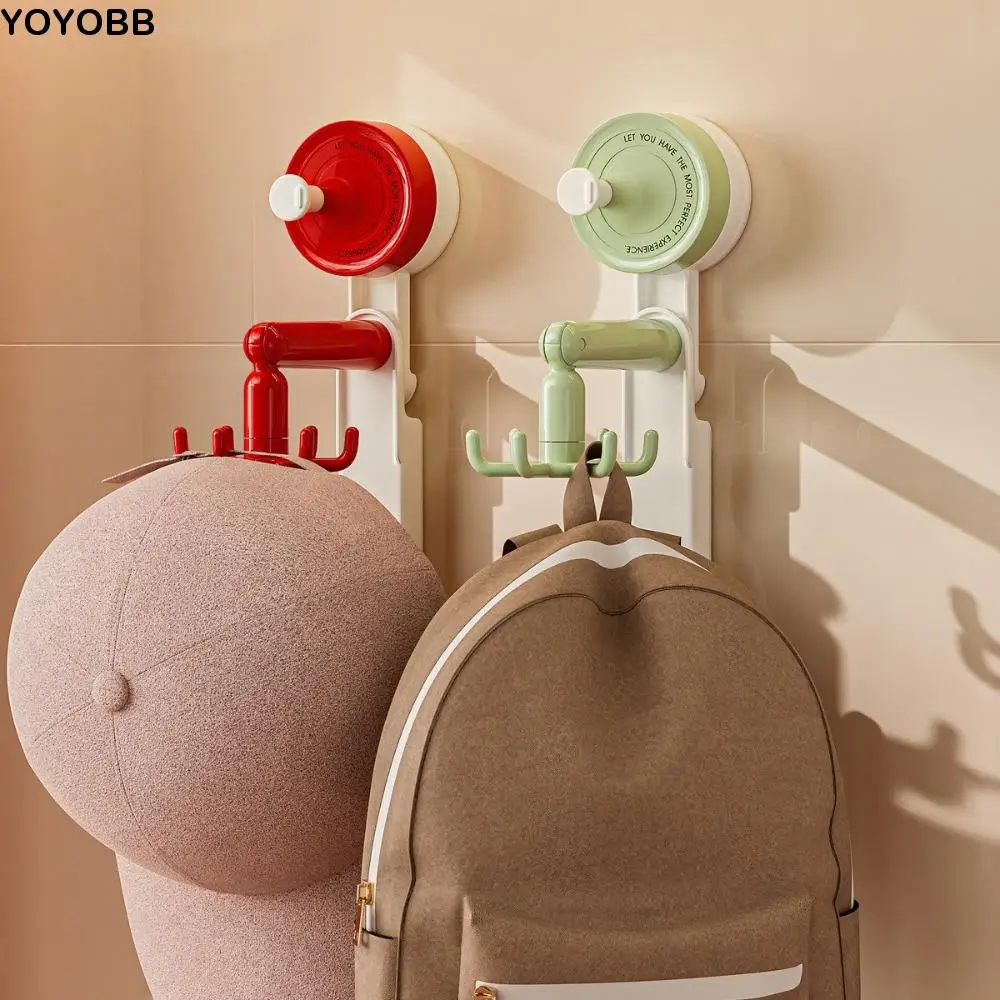 

360° Rotating 6 Claw Rotary Hook Punch-free Reusable Wall Mounted Rack Easy installation Wall Hanging Suction Cup Hook Kitchen