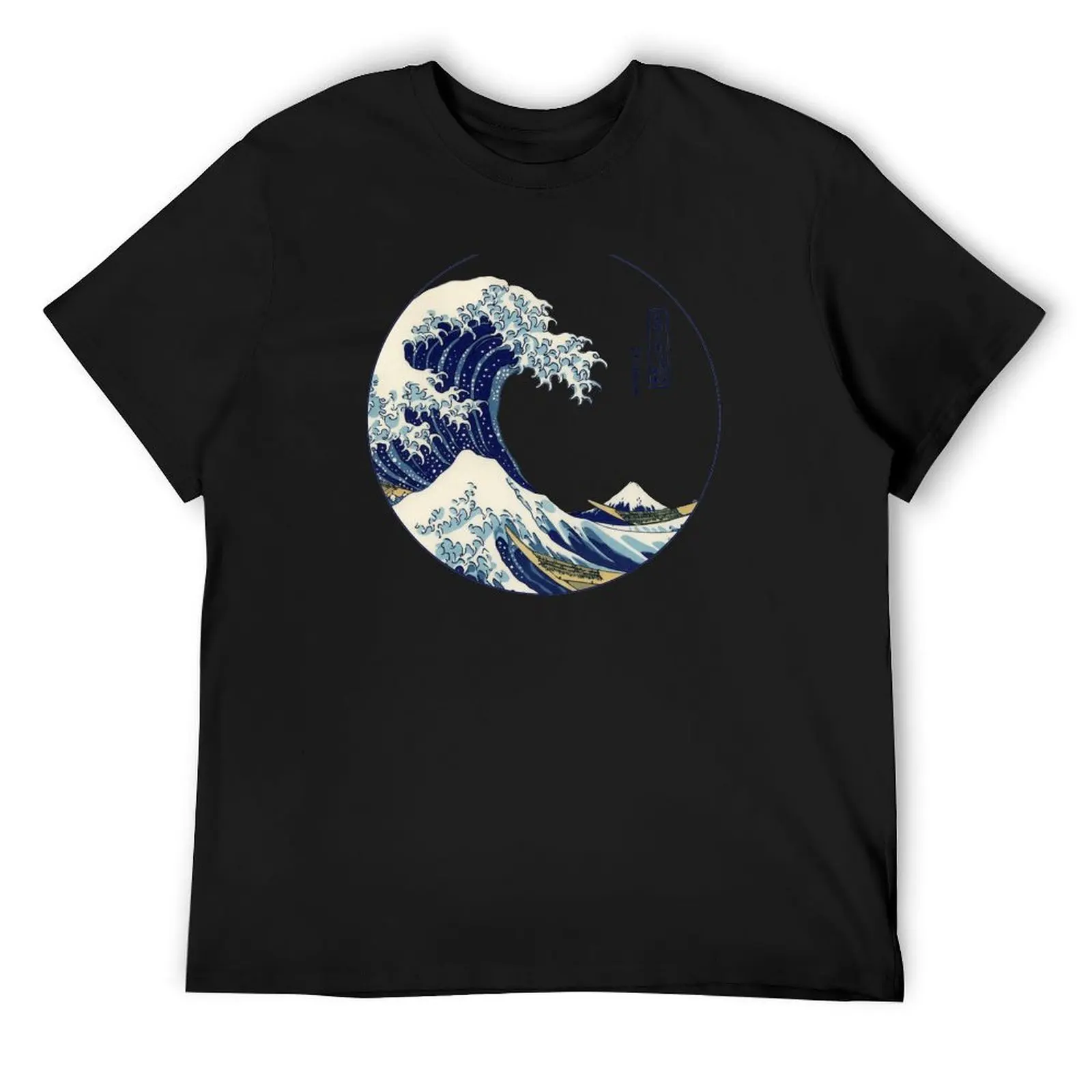 The Great Wave off Kanagawa T-Shirt for a boy man clothes Short sleeve tee street wear mens graphic t-shirts funny