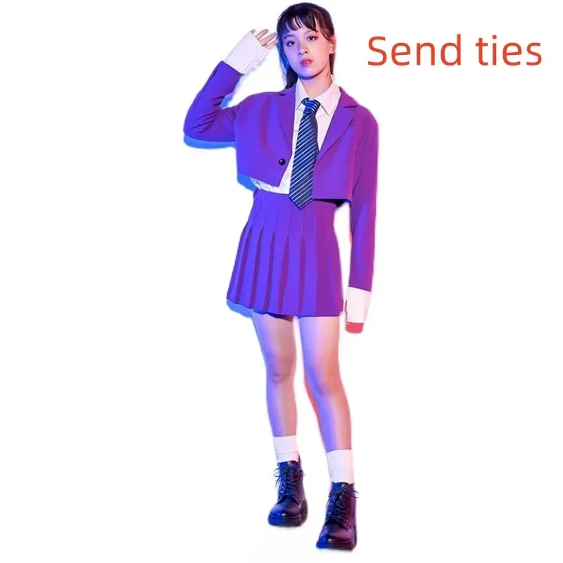 

Children's Suit Jazz Dance Performance Girl Fashion Model Catwalk Suit Fashion Personality Host Hipster Child