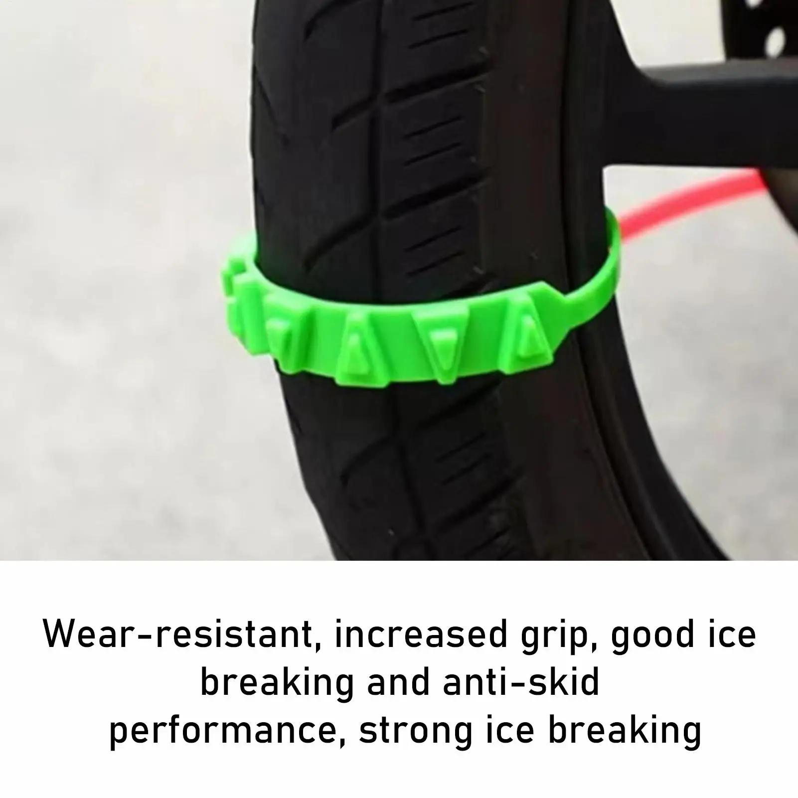 Schneereifenketten 10 Stück Rutschfeste Schlamm- und Geländetraktionsketten Motorrad-Reifenketten Wiederverwendbare Winter-Reifengurte Sicherheitskette