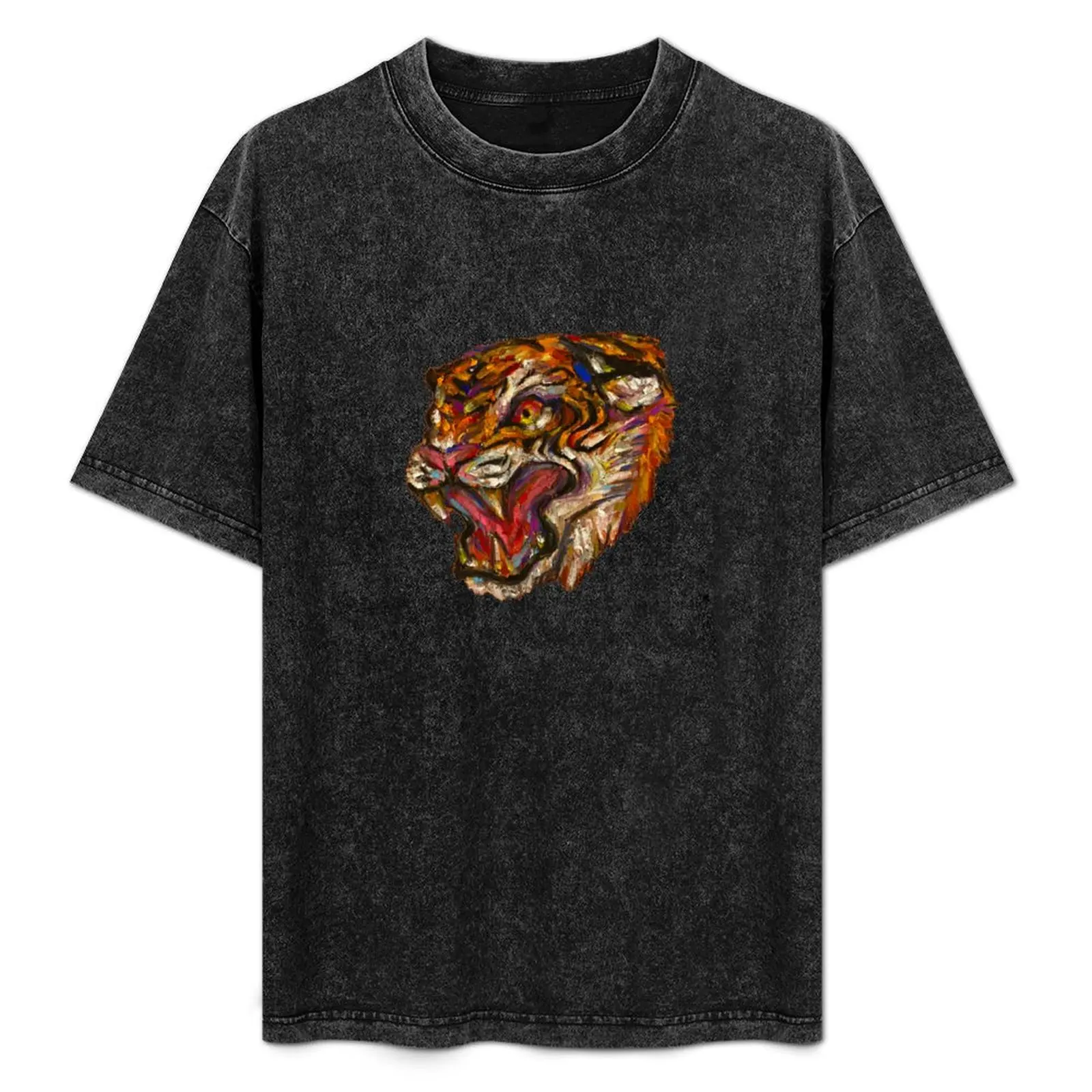 

tiger T-Shirt Breathable Basic Cotton T-Shirt